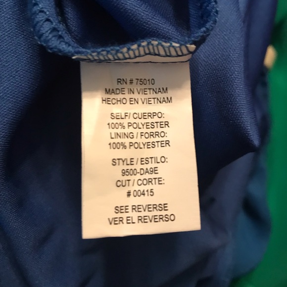 City Studio Blue Belted Dress - Picture 5 of 6